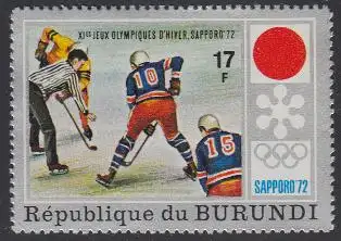 Burundi Mi.Nr. 848A Olympia 1972 Sapporo, Eishockey, gezähnt (17)