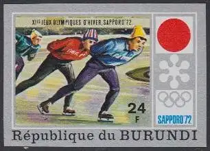 Burundi Mi.Nr. 849B Olympia 1972 Sapporo, Eisschnelllauf, ungezähnt (24)