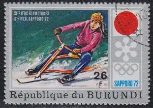 Burundi Mi.Nr. 850A Olympia 1972 Sapporo, Skibob (26)