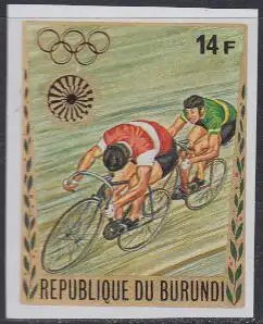 Burundi Mi.Nr. 861B Olympia 1972 München, Radfahren, ungezähnt (14)