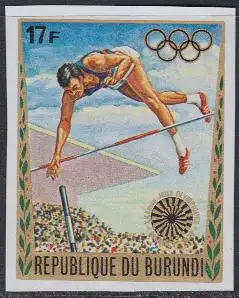 Burundi Mi.Nr. 862B Olympia 1972 München, Stabhochsprung, ungezähnt (17)