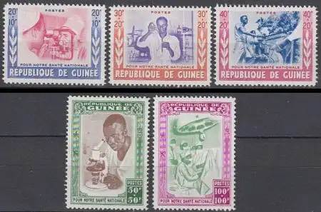 Guinea Mi.Nr. 37-41 Nationale Gesundheitspflege (5 Werte)