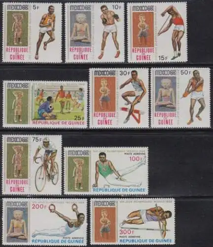 Guinea Mi.Nr. 512-21A Olympia 1968 Mexiko (10 Werte)