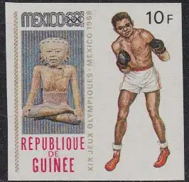 Guinea Mi.Nr. 513B Olympia 1968 Mexiko, Boxen (10)