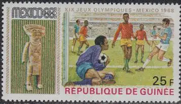 Guinea Mi.Nr. 515A Olympia 1968 Mexiko, Fußball (25)