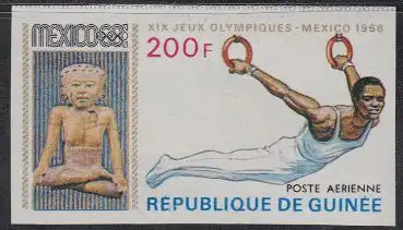 Guinea Mi.Nr. 520B Olympia 1968 Mexiko, Turnen Ringe (200)