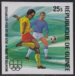 Guinea Mi.Nr. 751B Olympia 1976 Montreal, Fußball (25)