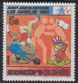 Guinea Mi.Nr. 927A Olympia 1984 Los Angeles, Ringen (5)