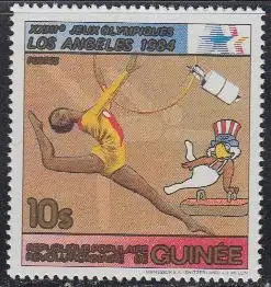 Guinea Mi.Nr. 929A Olympia 1984 Los Angeles, Gymnastik (10)