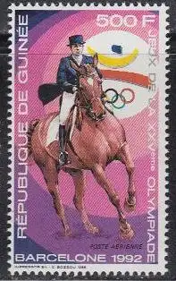 Guinea Mi.Nr. 1261A Olympia 1992 Barcelona, Reiten (500)