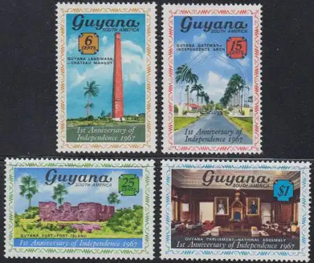 Guyana Mi.Nr. 269-72 1Jahr Unabhängigkeit (4 Werte)