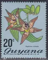 Guyana Mi.Nr. 402C Freim. Blumen, Paphinia cristata (20)