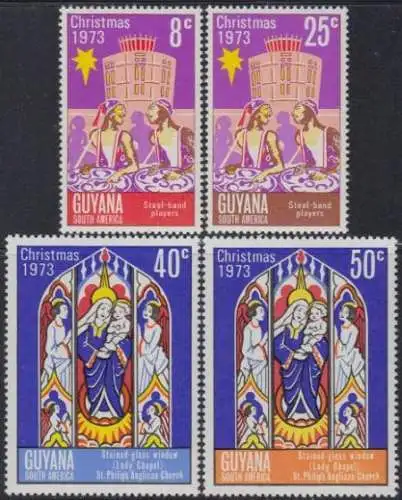 Guyana Mi.Nr. 447-50 Weihnachten (4 Werte)