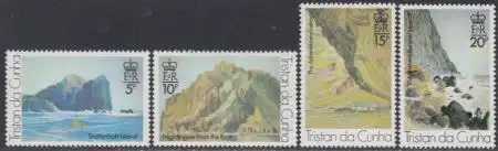 Tristan da Cunha Mi.Nr. 270-73 Roland Svensson, Landschaftsgemälde (4 Werte)