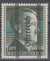 Österreich Mi.Nr. 693IB Hitler, senkr.Aufdr. gez. 14 (1 RM)