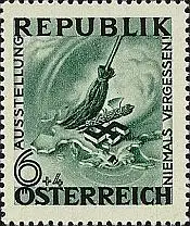 Österreich Mi.Nr. 777 Niemals vergessen Das Ende (6+4)