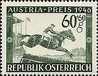 Österreich Mi.Nr. 787 Austria Preis Springreiter (60+60)