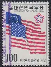 Korea-Süd Mi.Nr. 1038 200J.USA-Unabhängigkeit, Flaggen der USA (100)