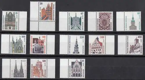 Bund "Sehenswürdigkeiten", Serie 2001, Randstücke