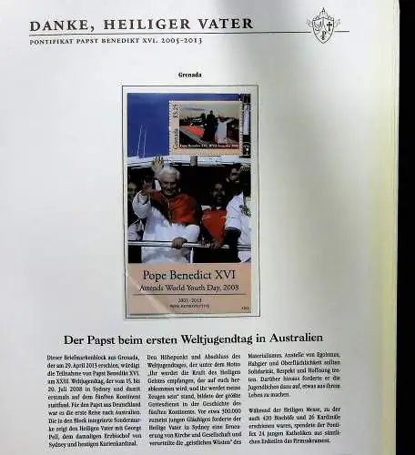 Sammlung "Papst Benedict XVI. 2005-2013" (alle Seiten sind unten abgebildet)