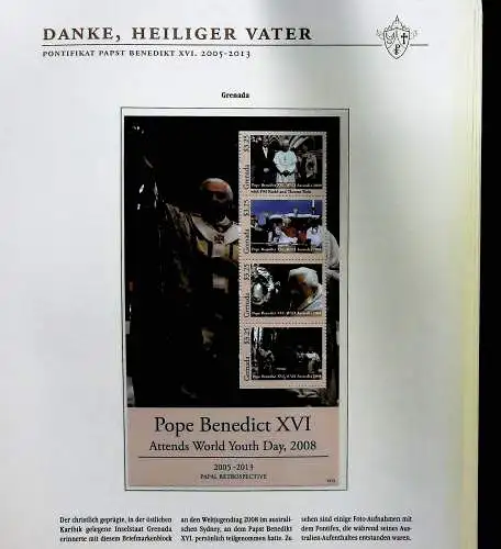 Sammlung "Papst Benedict XVI. 2005-2013" (alle Seiten sind unten abgebildet)