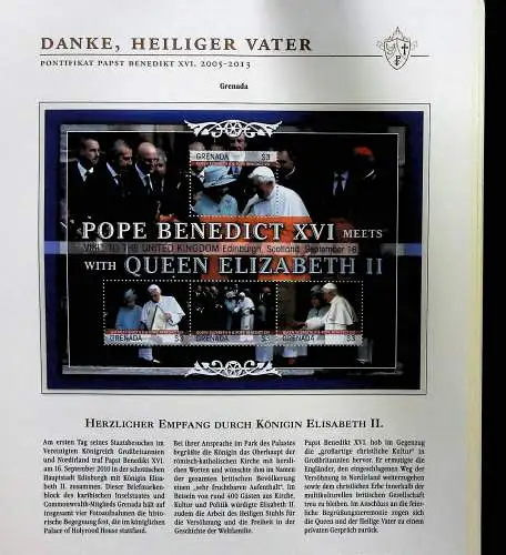 Sammlung "Papst Benedict XVI. 2005-2013" (alle Seiten sind unten abgebildet)