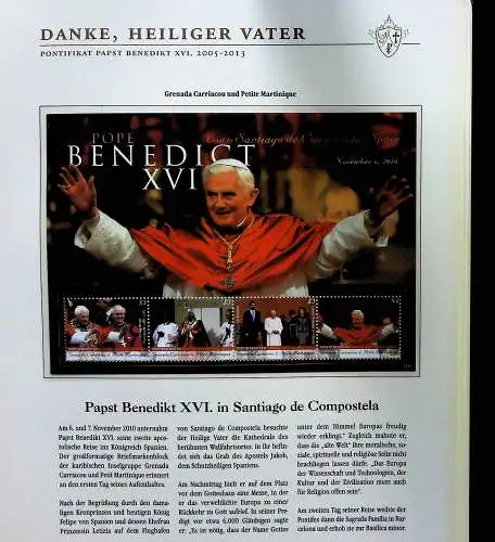 Sammlung "Papst Benedict XVI. 2005-2013" (alle Seiten sind unten abgebildet)