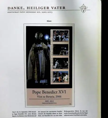 Sammlung "Papst Benedict XVI. 2005-2013" (alle Seiten sind unten abgebildet)