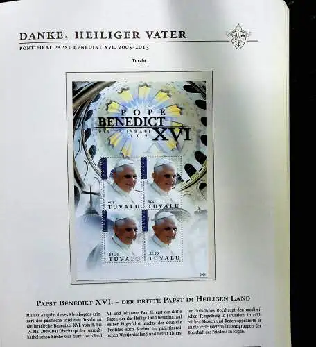 Sammlung "Papst Benedict XVI. 2005-2013" (alle Seiten sind unten abgebildet)