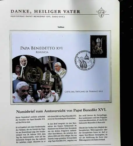 Sammlung "Papst Benedict XVI. 2005-2013" (alle Seiten sind unten abgebildet)