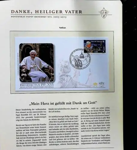 Sammlung "Papst Benedict XVI. 2005-2013" (alle Seiten sind unten abgebildet)