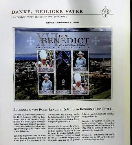 Sammlung "Papst Benedict XVI. 2005-2013" (alle Seiten sind unten abgebildet)