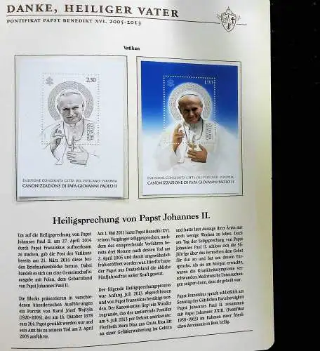 Sammlung "Papst Benedict XVI. 2005-2013" (alle Seiten sind unten abgebildet)