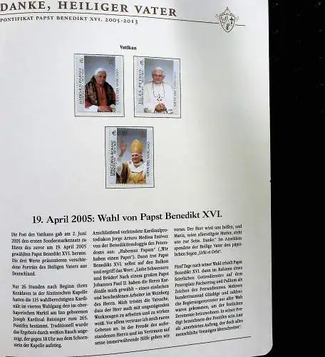 Sammlung "Papst Benedict XVI. 2005-2013" (alle Seiten sind unten abgebildet)