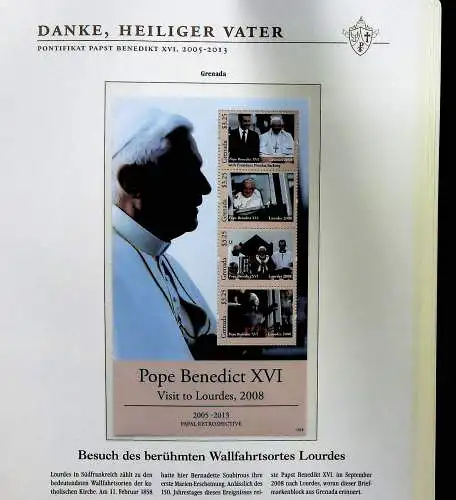 Sammlung "Papst Benedict XVI. 2005-2013" (alle Seiten sind unten abgebildet)