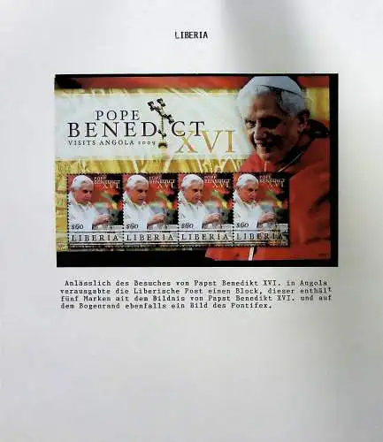 Sammlung "Papst Benedict XVI." (alle Seiten sind unten abgebildet)