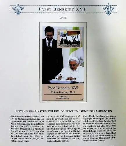 Sammlung "Papst Benedict XVI." (alle Seiten sind unten abgebildet)