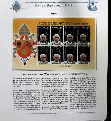 Sammlung "Papst Benedict XVI." (alle Seiten sind unten abgebildet)