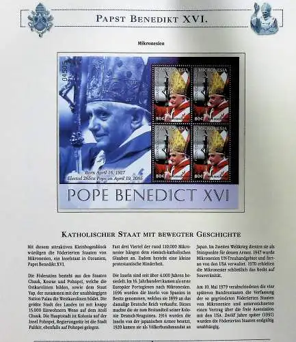 Sammlung "Papst Benedict XVI." (alle Seiten sind unten abgebildet)