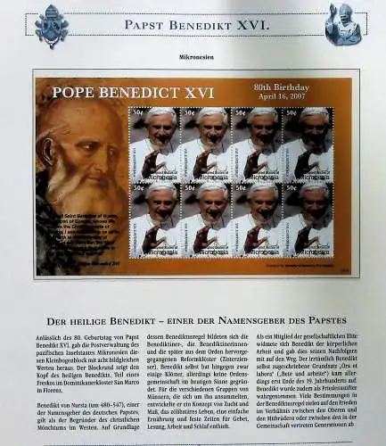 Sammlung "Papst Benedict XVI." (alle Seiten sind unten abgebildet)