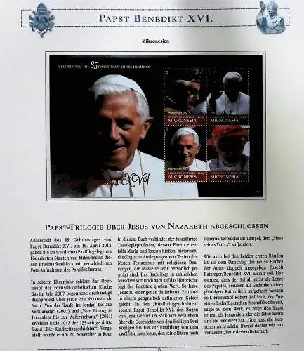 Sammlung "Papst Benedict XVI." (alle Seiten sind unten abgebildet)