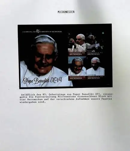 Sammlung "Papst Benedict XVI." (alle Seiten sind unten abgebildet)