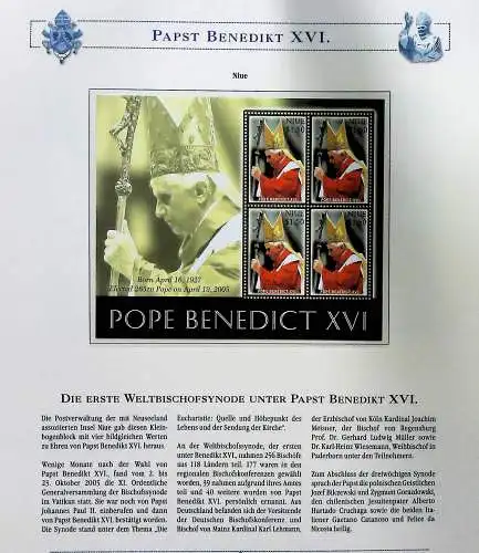 Sammlung "Papst Benedict XVI." (alle Seiten sind unten abgebildet)