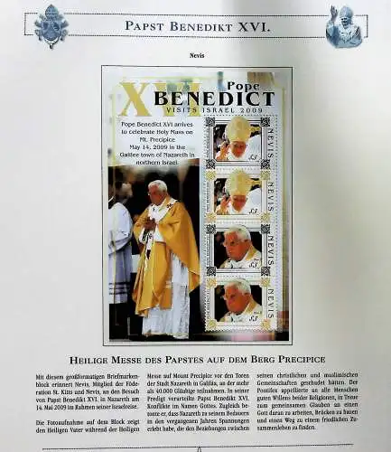 Sammlung "Papst Benedict XVI." (alle Seiten sind unten abgebildet)