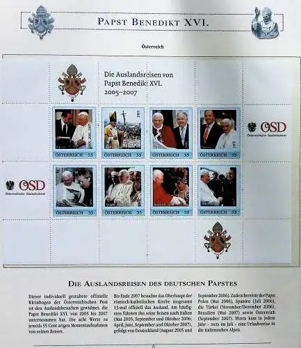 Sammlung "Papst Benedict XVI." (alle Seiten sind unten abgebildet)