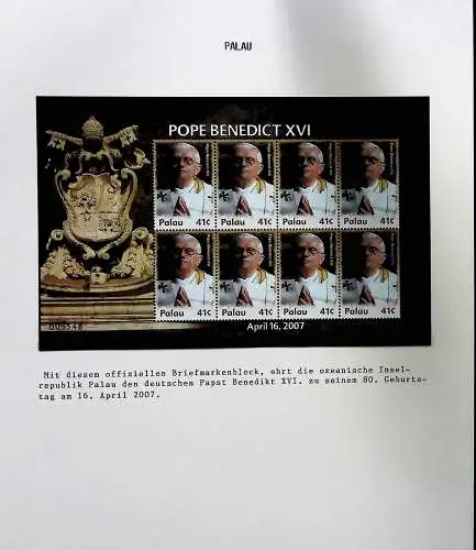 Sammlung "Papst Benedict XVI." (alle Seiten sind unten abgebildet)