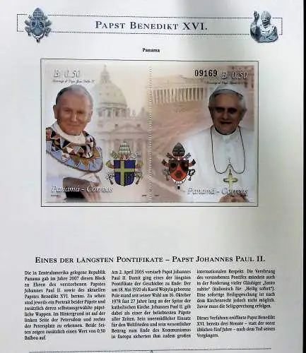 Sammlung "Papst Benedict XVI." (alle Seiten sind unten abgebildet)