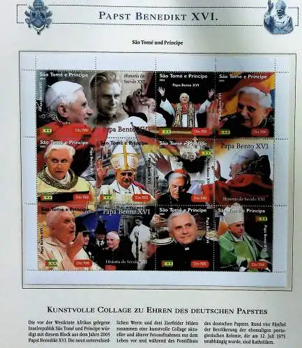 Sammlung "Papst Benedict XVI." (alle Seiten sind unten abgebildet)