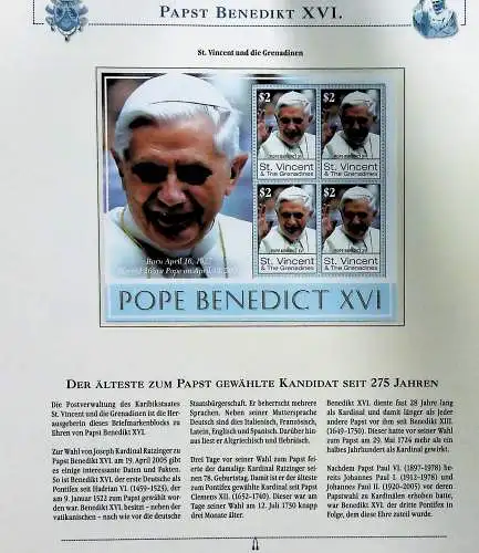 Sammlung "Papst Benedict XVI." (alle Seiten sind unten abgebildet)