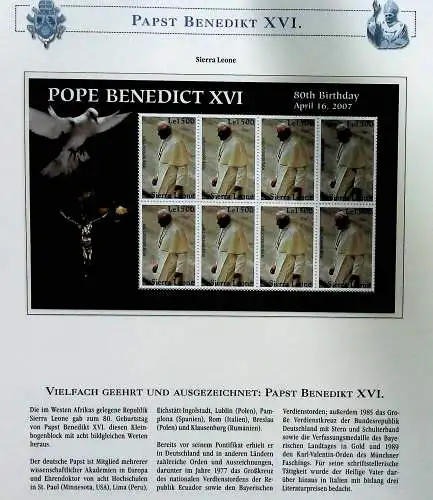 Sammlung "Papst Benedict XVI." (alle Seiten sind unten abgebildet)